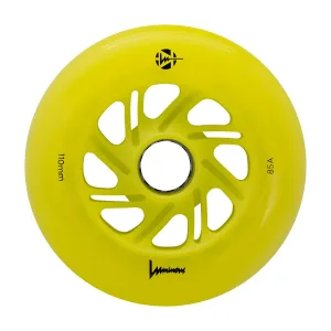 Luminous LED Inline Wheels 110mm/85a - Canary - Sold by the Single Wheel