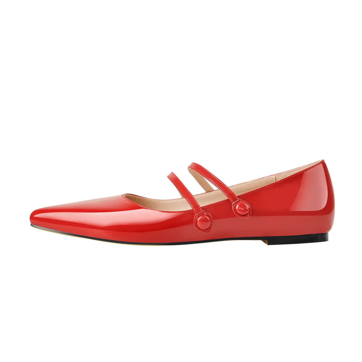 Mary Jane Double Strap Retro Flats