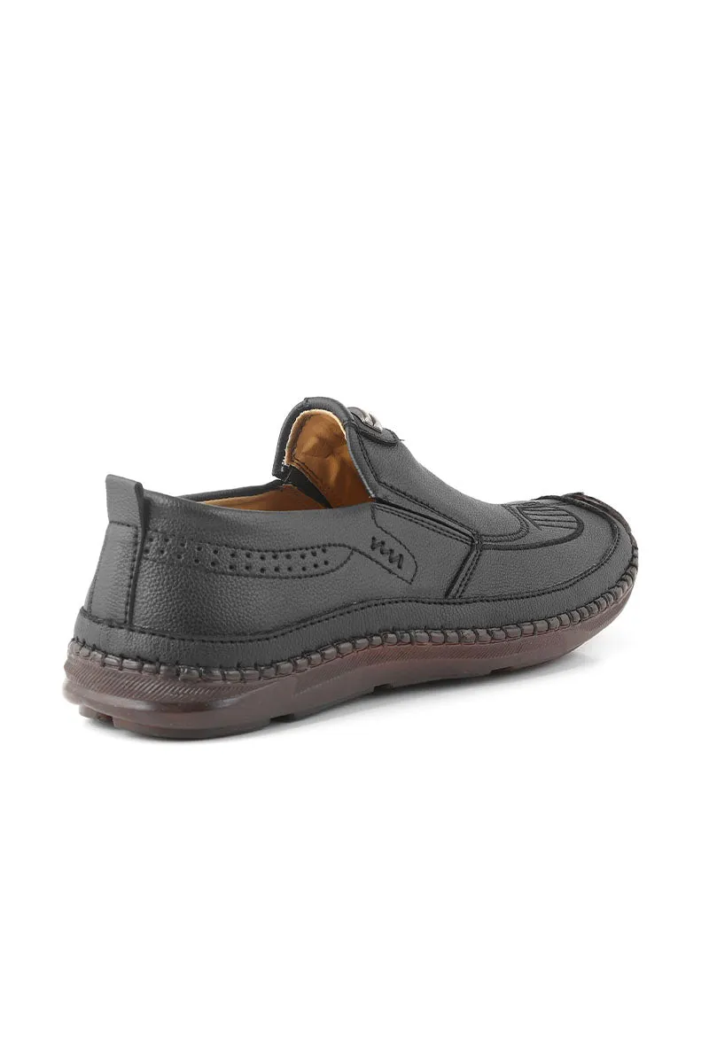 Men Casual Shoe/Moccs M22070-Black