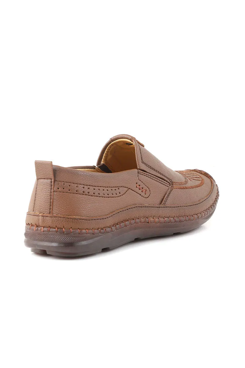 Men Casual Shoe/Moccs M22070-Brown