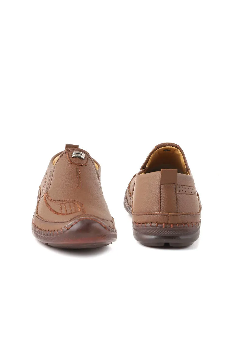 Men Casual Shoe/Moccs M22070-Brown