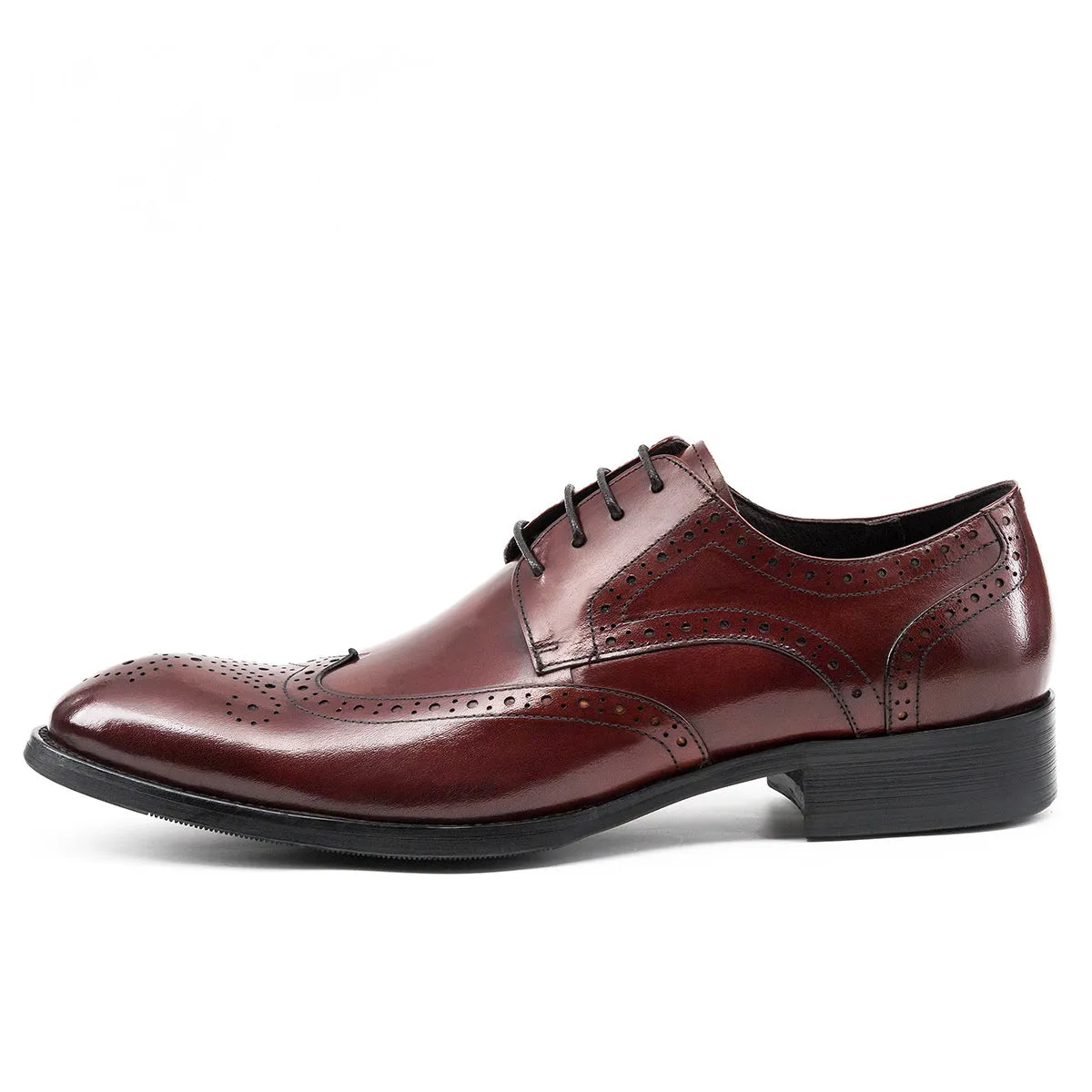 Men Classic Embossing Leather Oxford Shoes