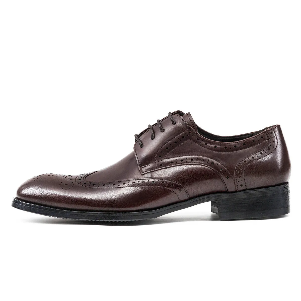 Men Classic Embossing Leather Oxford Shoes