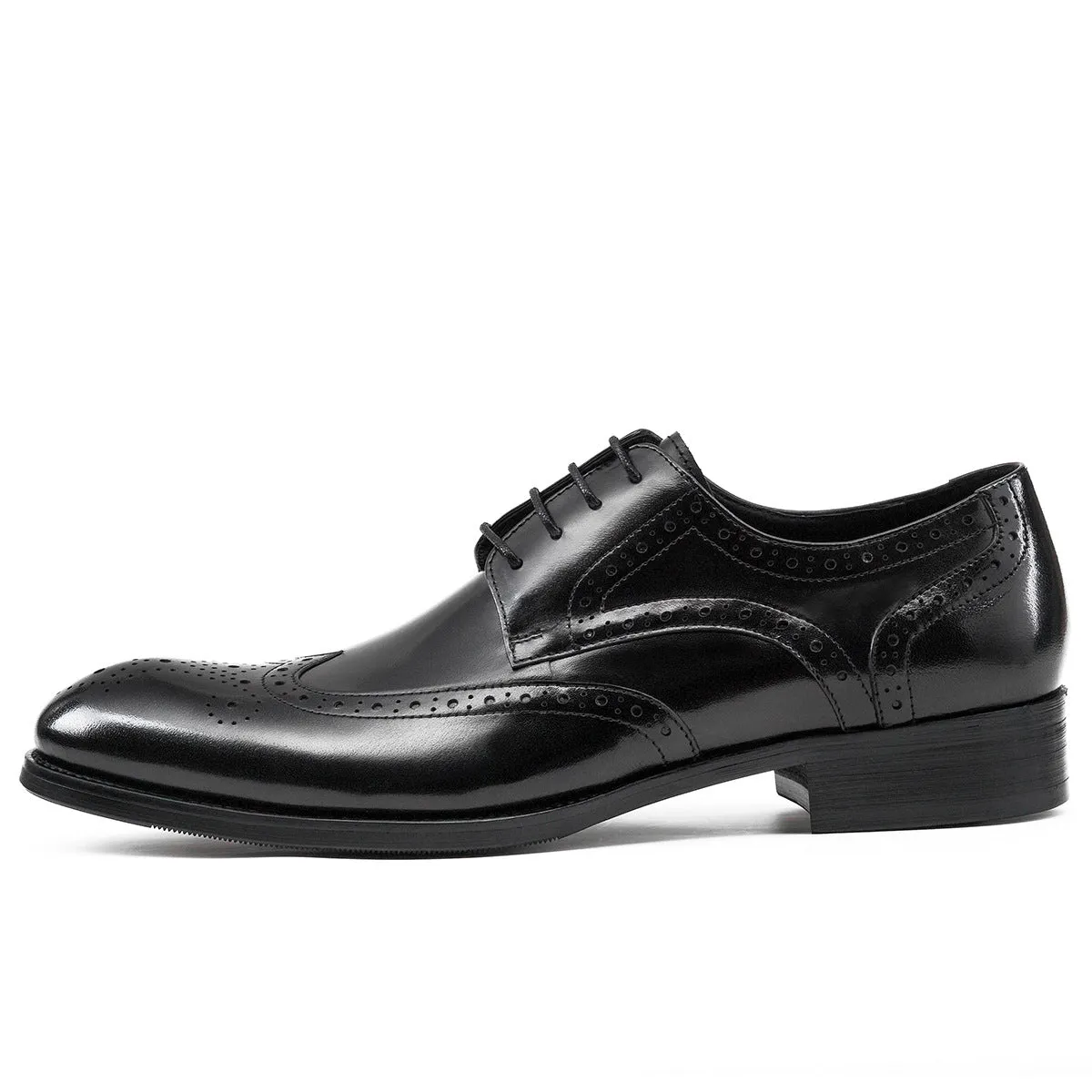 Men Classic Embossing Leather Oxford Shoes