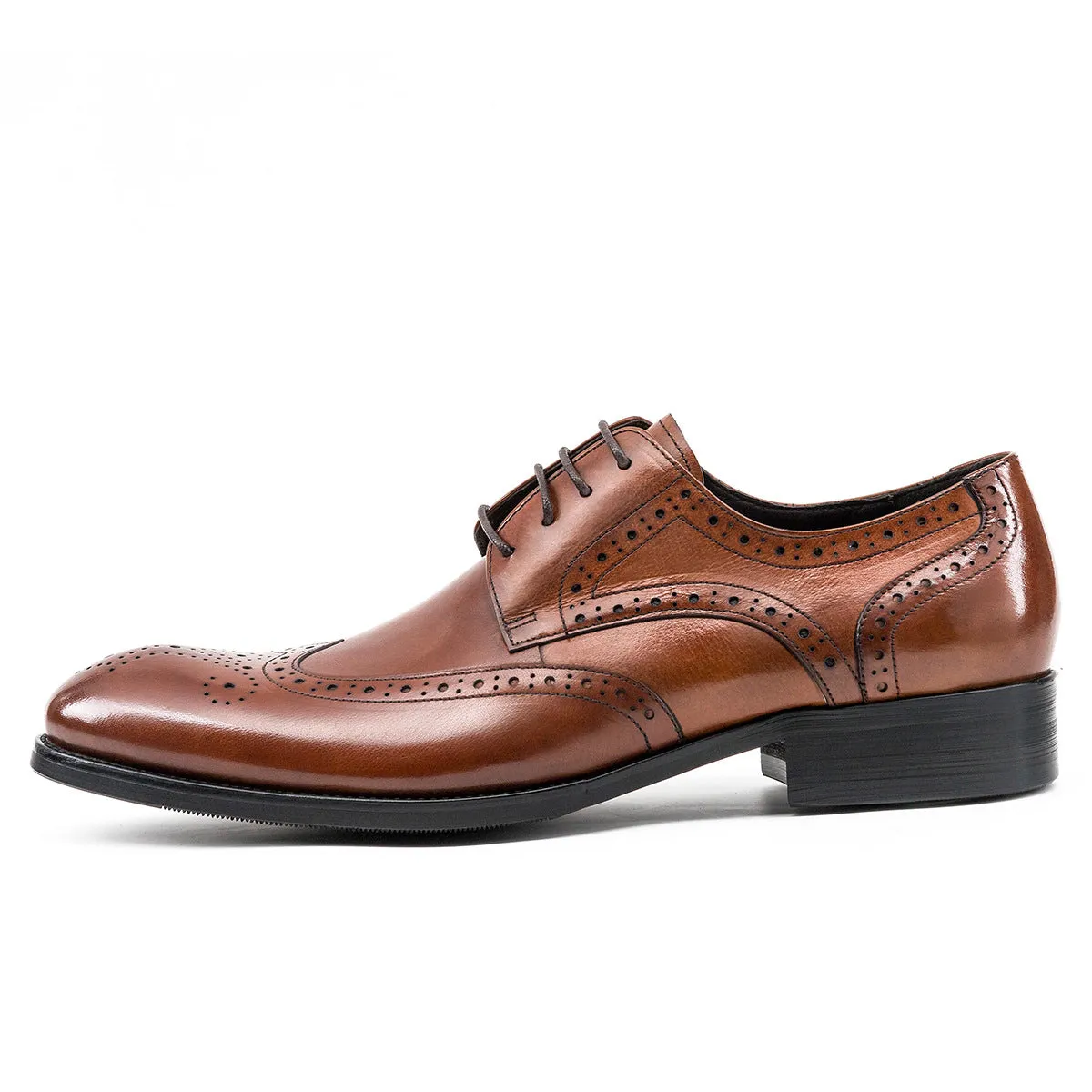 Men Classic Embossing Leather Oxford Shoes