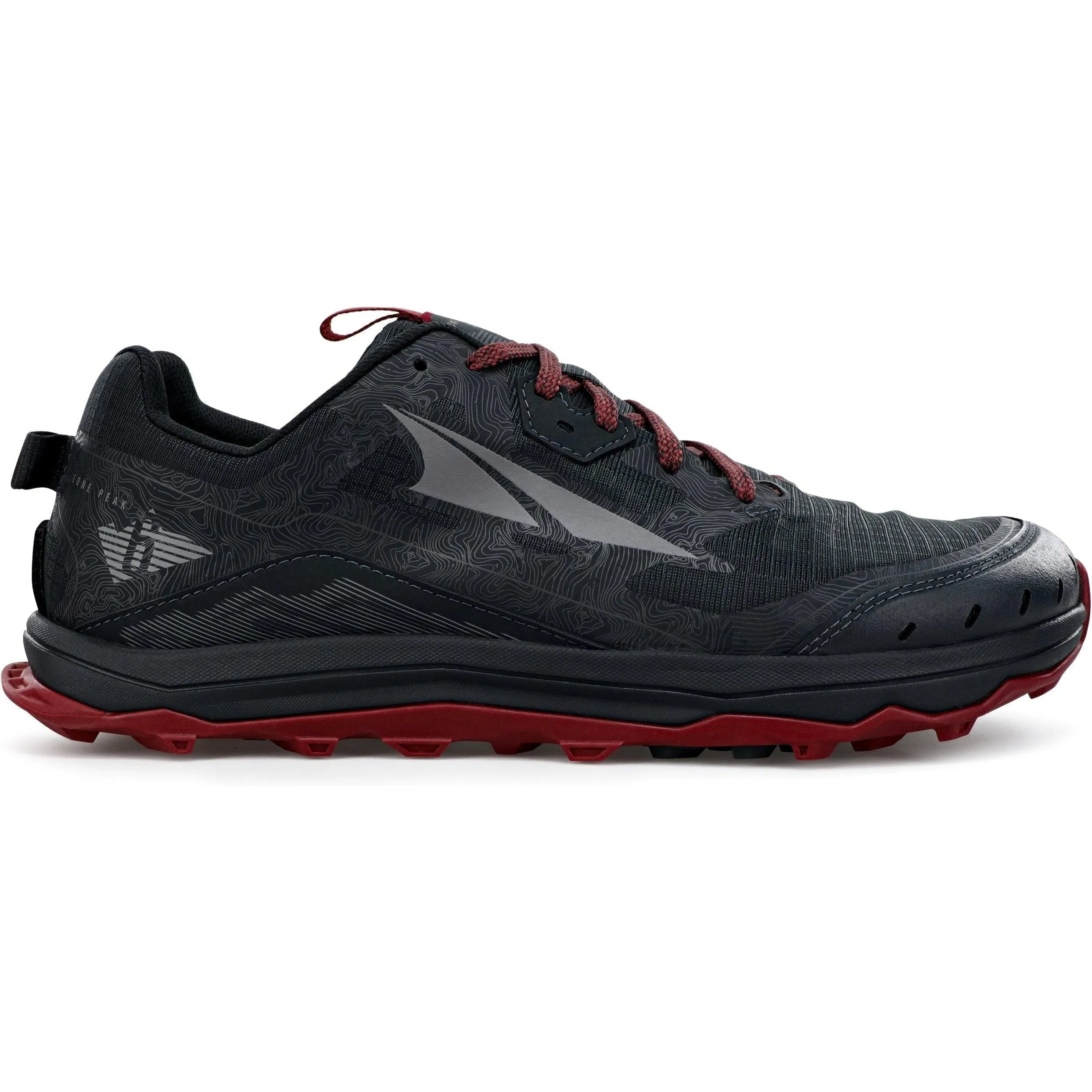 Men's Altra Lone Peak 6, Black/Gray, 11 D Medium