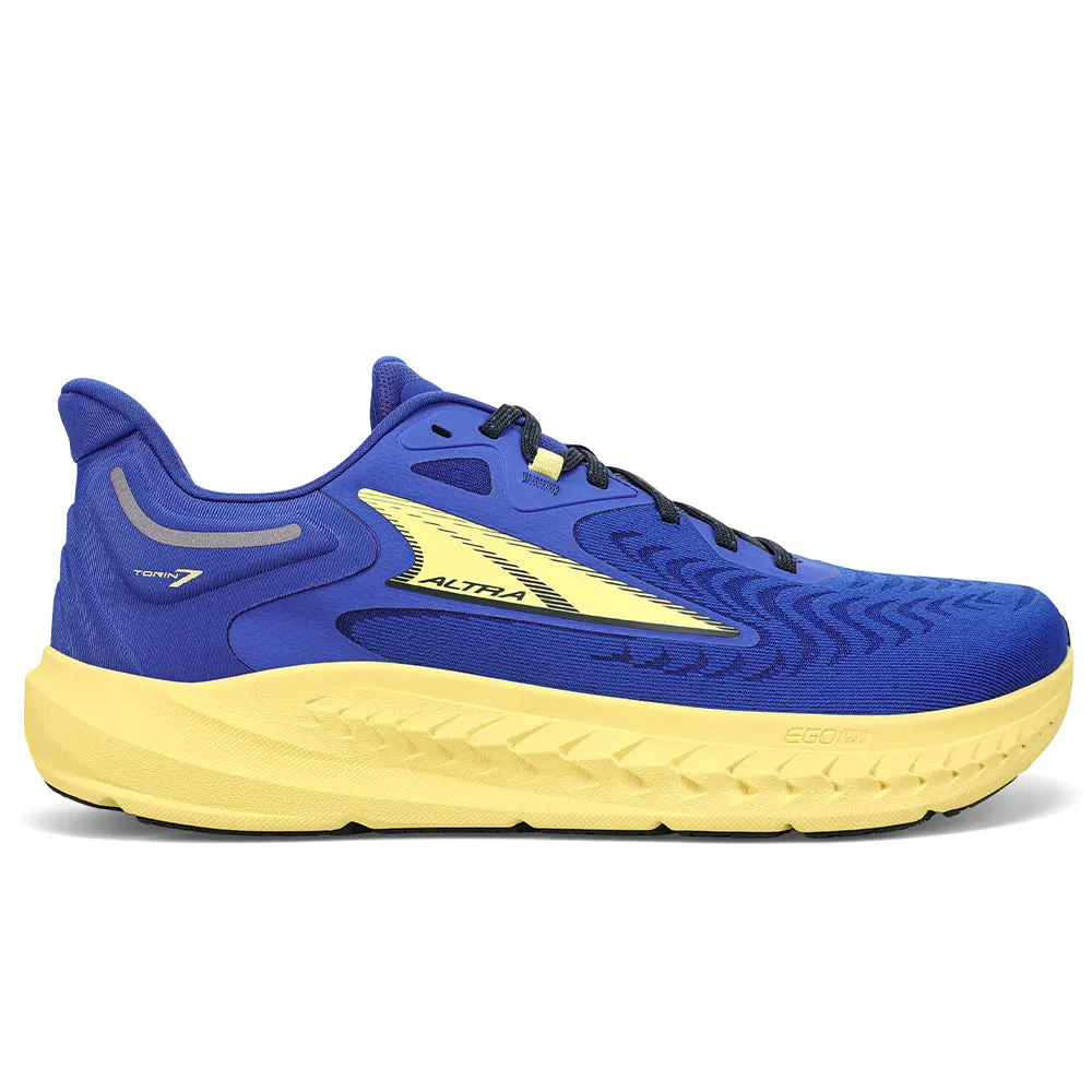 Men's Altra Torin 7, Blue/Yellow, 10.5 D Medium