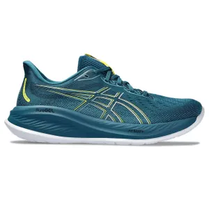 Men's Asics Gel-Cumulus 26, Evening Teal/Bright Yellow, 10 2E Wide