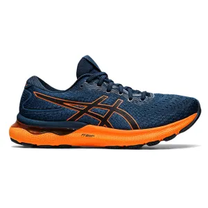 Men's Asics Gel-Nimbus 24, French Blue/Shocking Orange, 9.5 D Medium