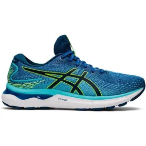 Men's Asics Gel-Nimbus 24, Lake Drive/Hazard Green, 10.5 2E Wide