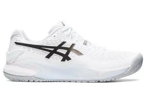 Men's Asics Gel-Resolution 9, White/Black, 9 D Medium