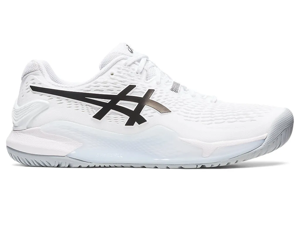 Men's Asics Gel-Resolution 9, White/Black, 9 D Medium