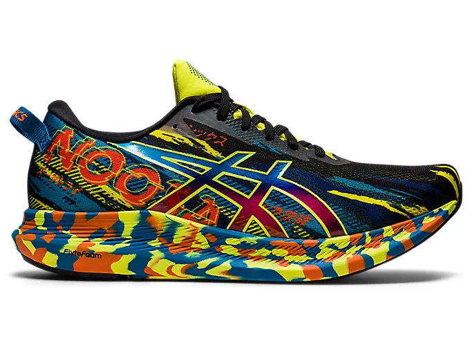 Men's Asics Noosa Tri 13, Black/Sour Yuzu, 9.5 D Medium