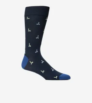 Men's Golf Club Dress Crew Socks