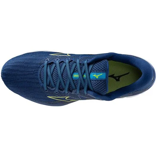 Mizuno | Wave Rider 27 | Men's | Navy Peony/Sharp Green