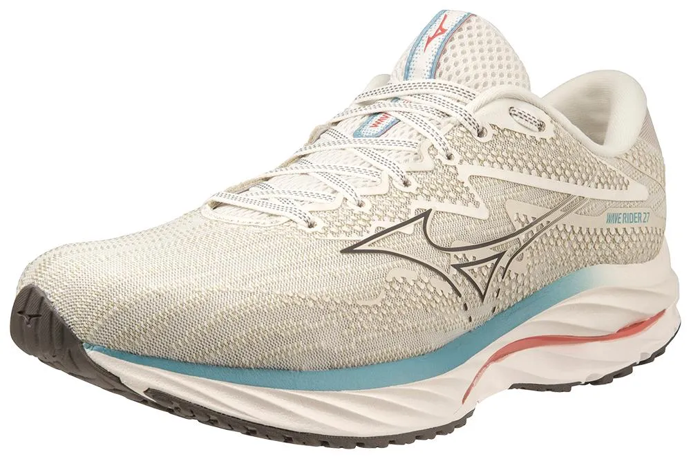 Mizuno | Wave Rider 27 | Men's | Snow White/Granite Grey