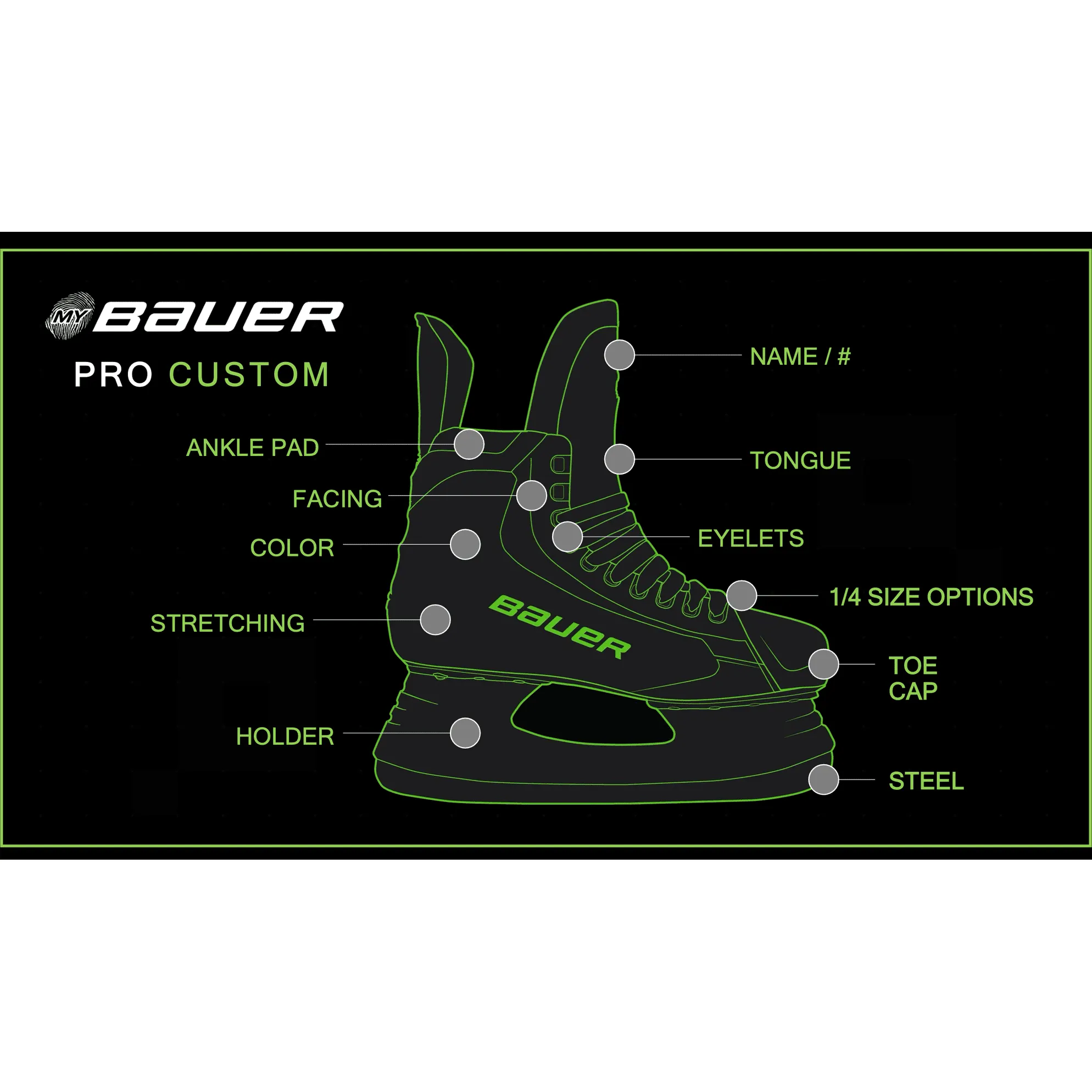 MyBauer Vapor Hyperlite2 Custom Player Skates