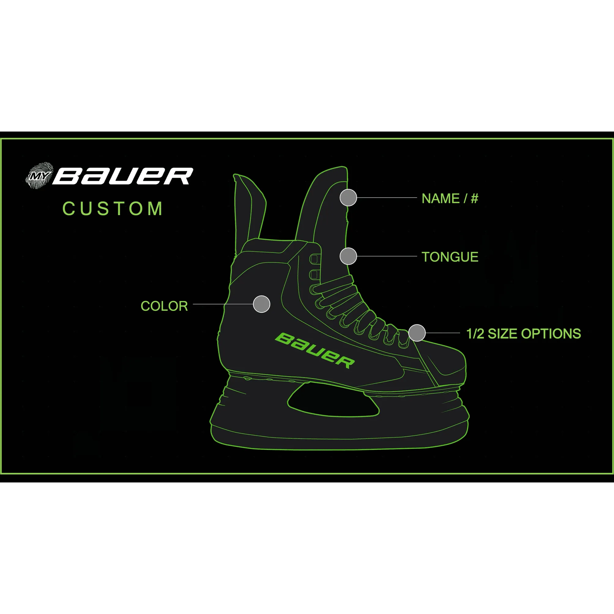 MyBauer Vapor Hyperlite2 Custom Player Skates