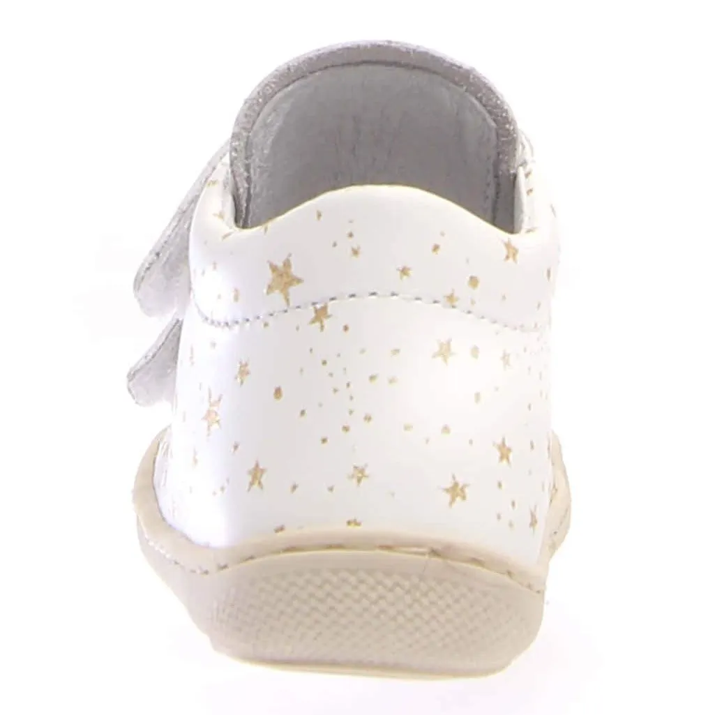 Naturino Girl's & Boy's Cocoon Vl Stars Glitter Sneakers - White