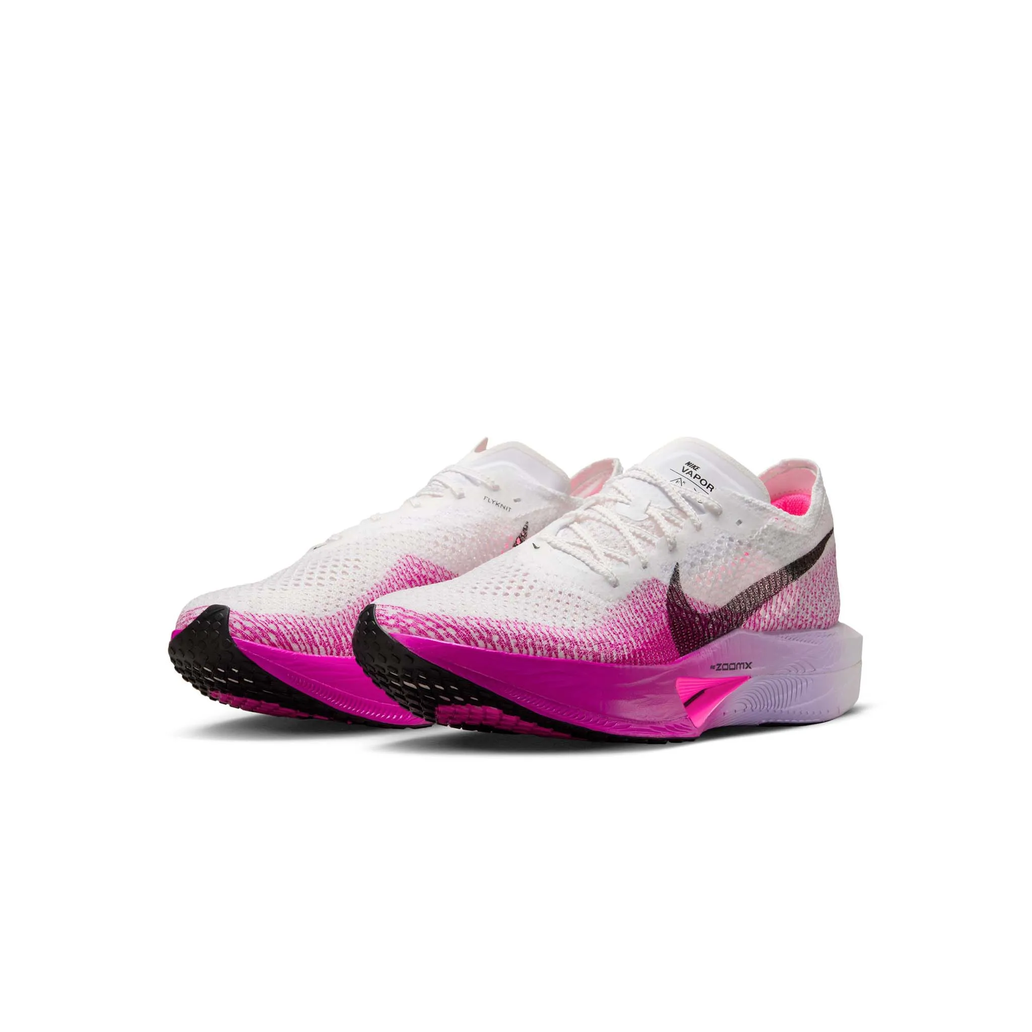 Nike | Men's Vaporfly 3 Road Racing Shoes - White/Black-Vivid Purple-Purple Agate