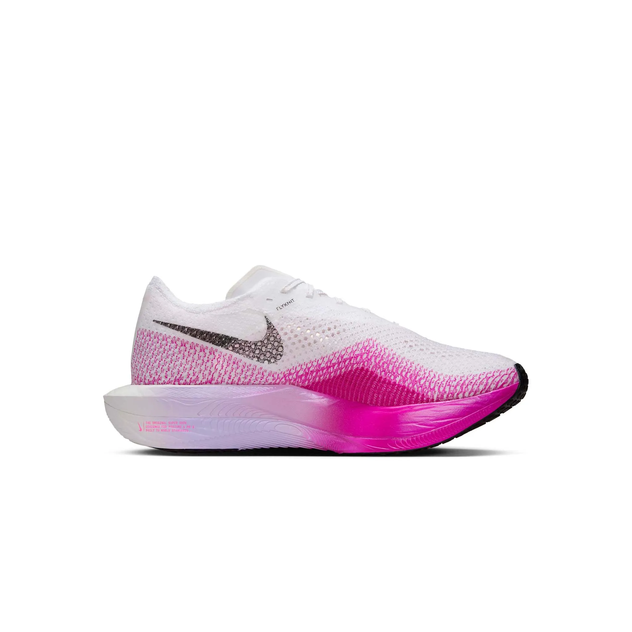 Nike | Men's Vaporfly 3 Road Racing Shoes - White/Black-Vivid Purple-Purple Agate