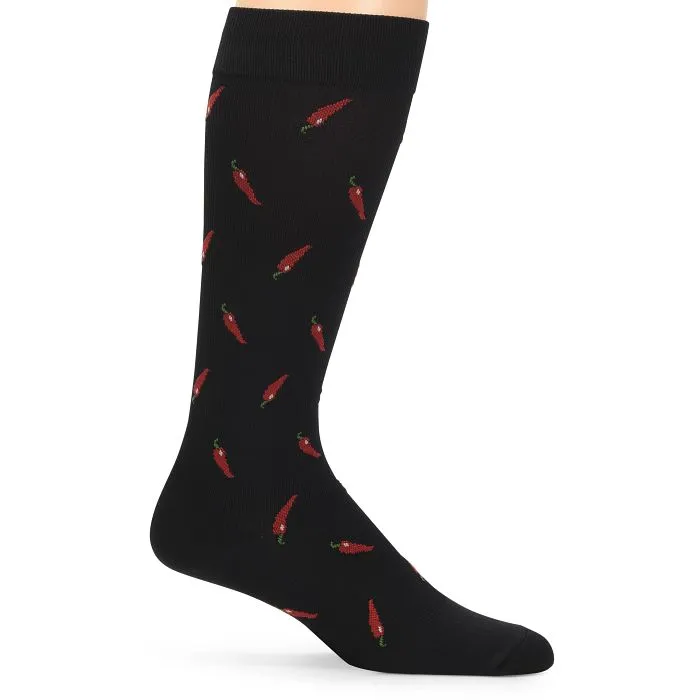 Nurse Mates Men's Compression Socks - Chile Peppers