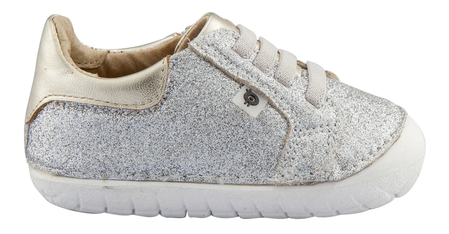 Old Soles Girl's Glamfull Pave Sneakers, Glam Argent