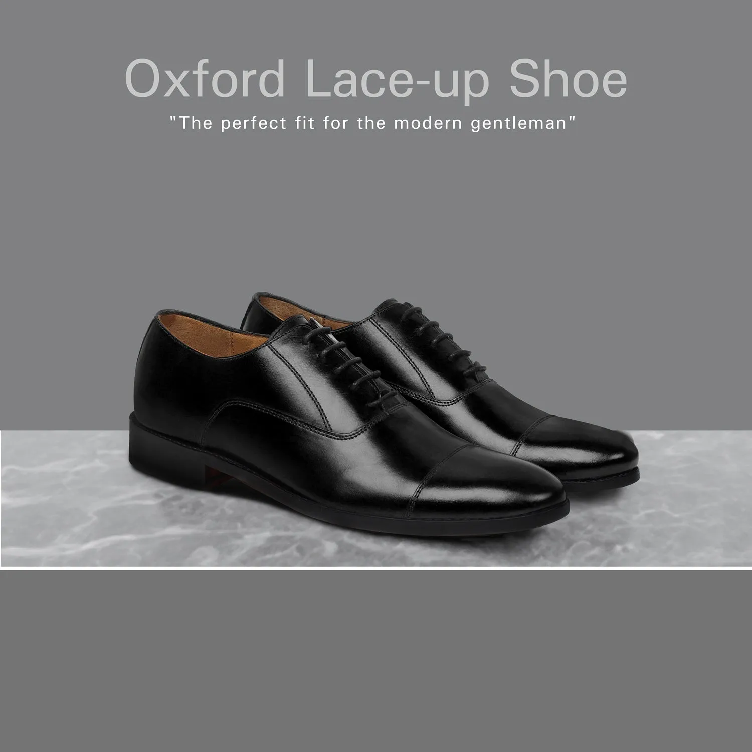 Oxford Lace-Up Black Formal Shoes