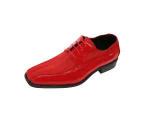 Red Patent Leather Viotti Men's Shoes Classic Formal Wear Style No-179