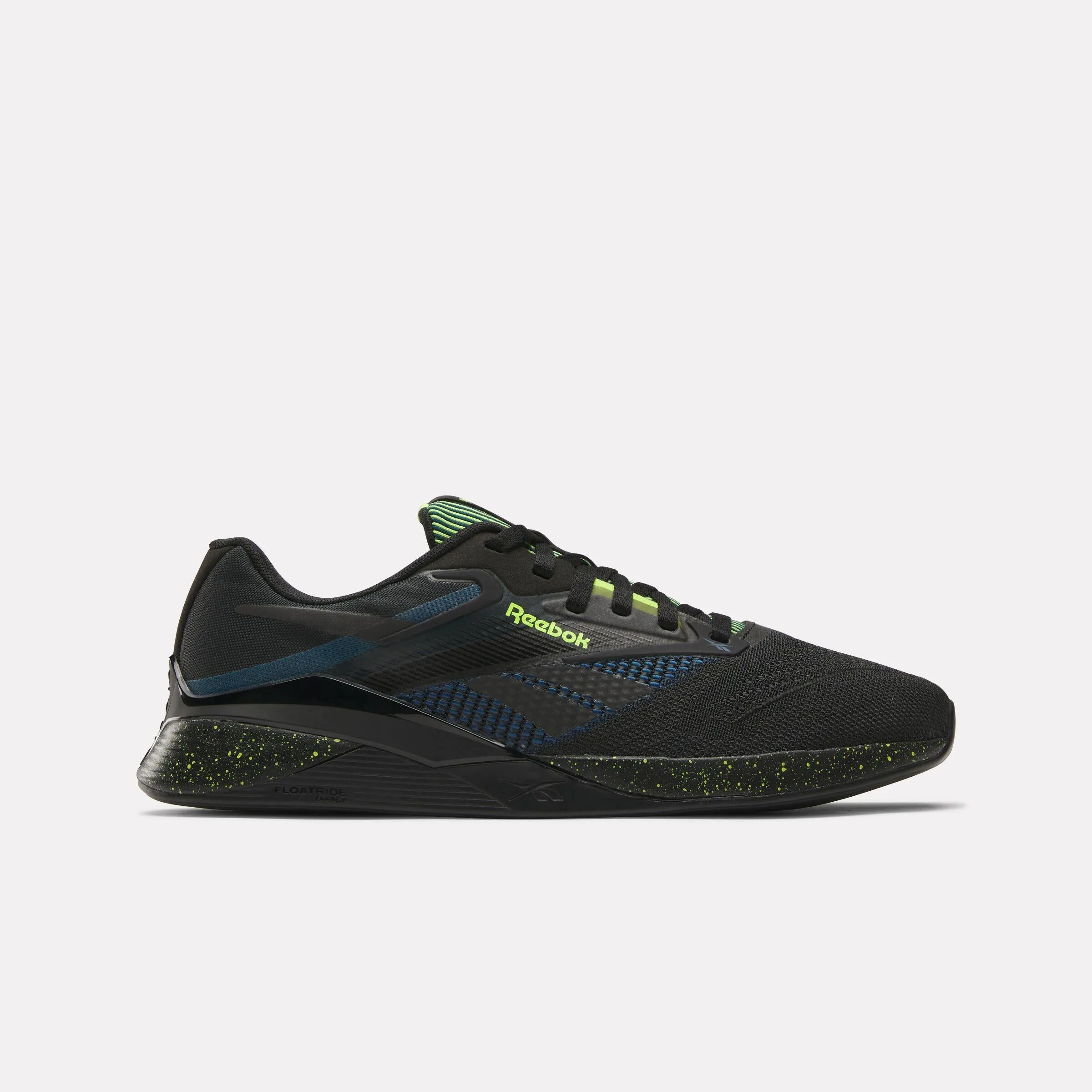 Reebok Footwear Men NANO X4 Training Shoes BLACK/ESCAPE BLUE/DIGITAL LIME