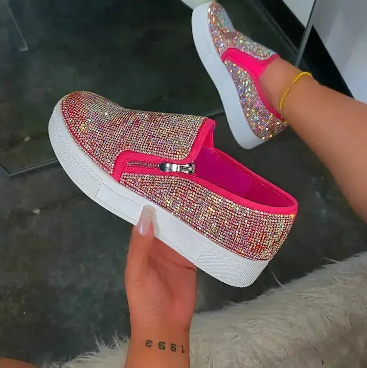 Rhinestone Flat Casual Shoe