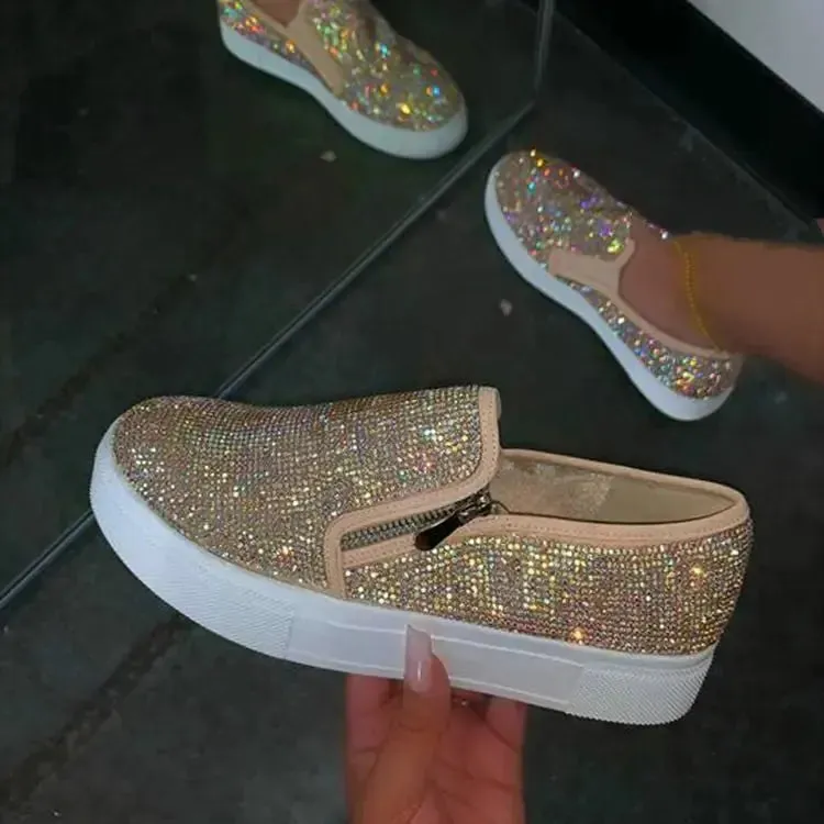 Rhinestone Flat Casual Shoe