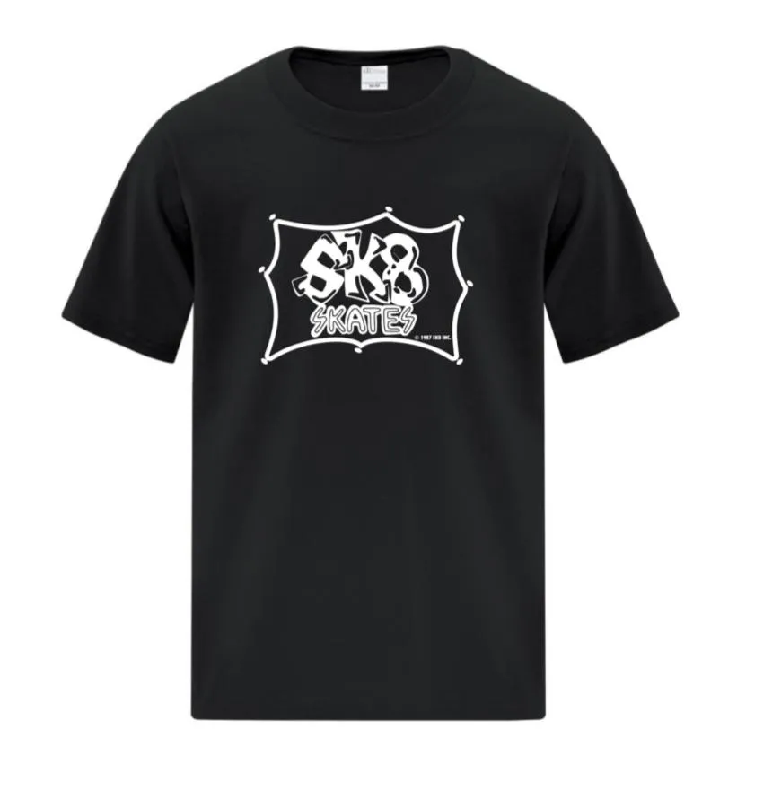 Sk8 Skates OG Logo T-shirt - Black/White