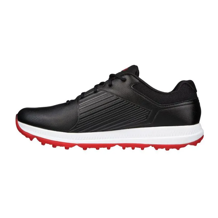 Skechers Men's Elite 5 GF MD Spikeless Golf Shoes - Black/Red