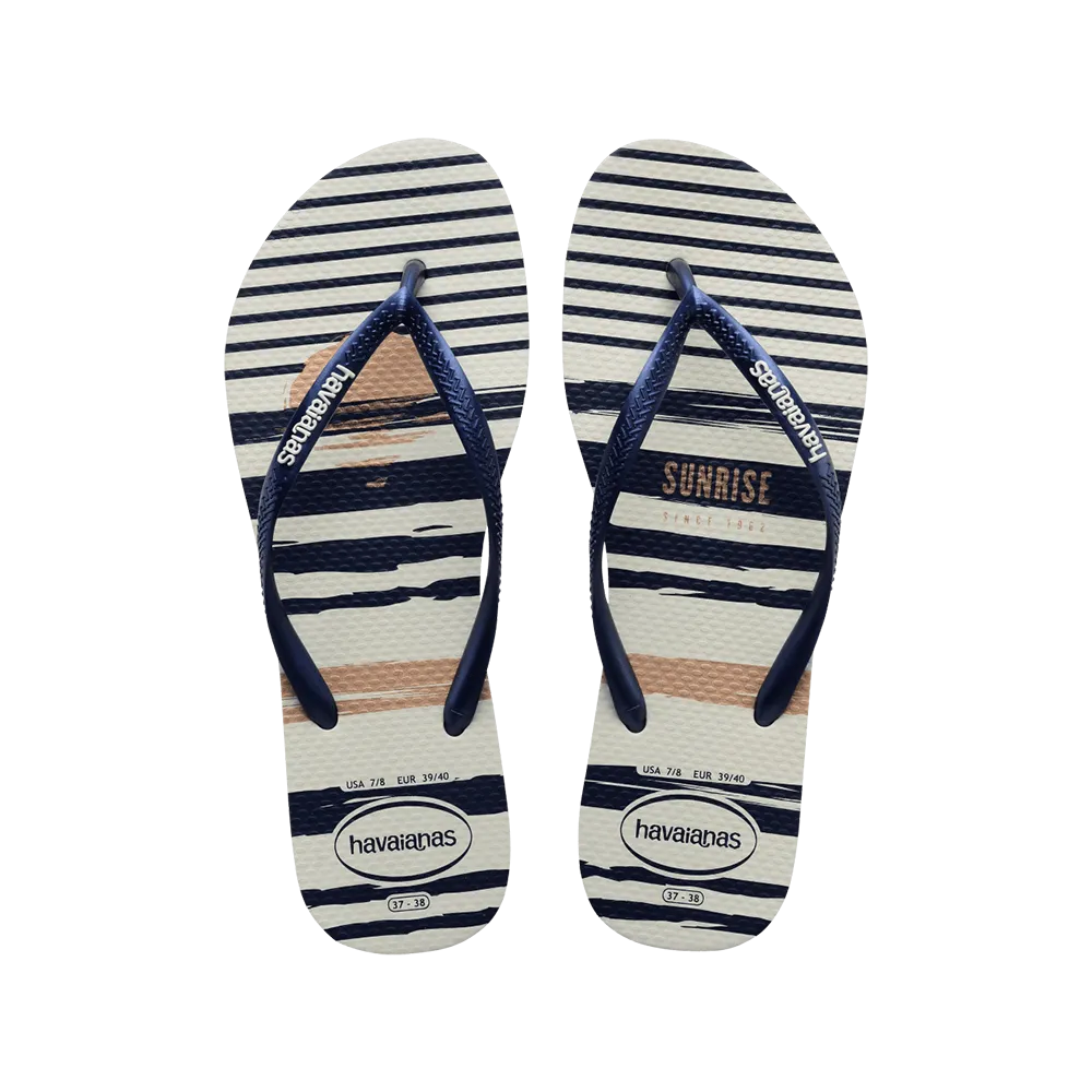 Slim Nautical Flip Flops