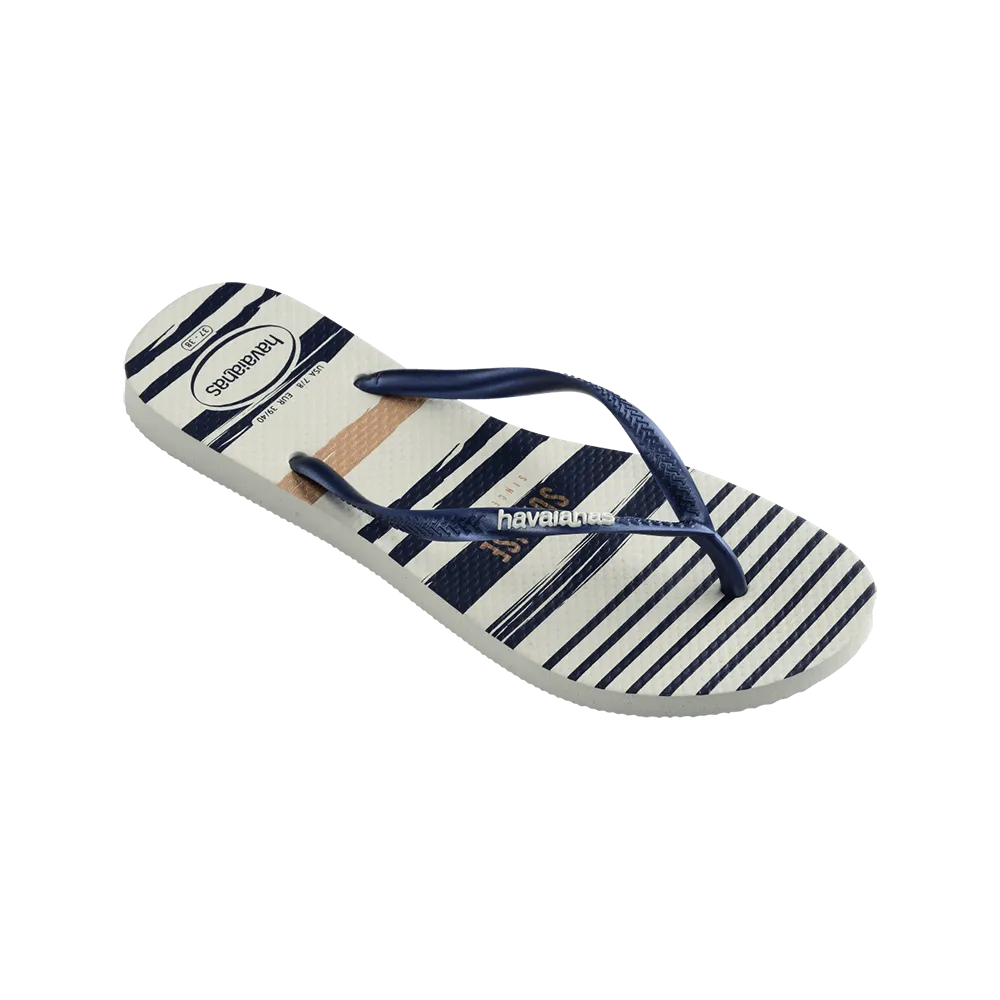 Slim Nautical Flip Flops