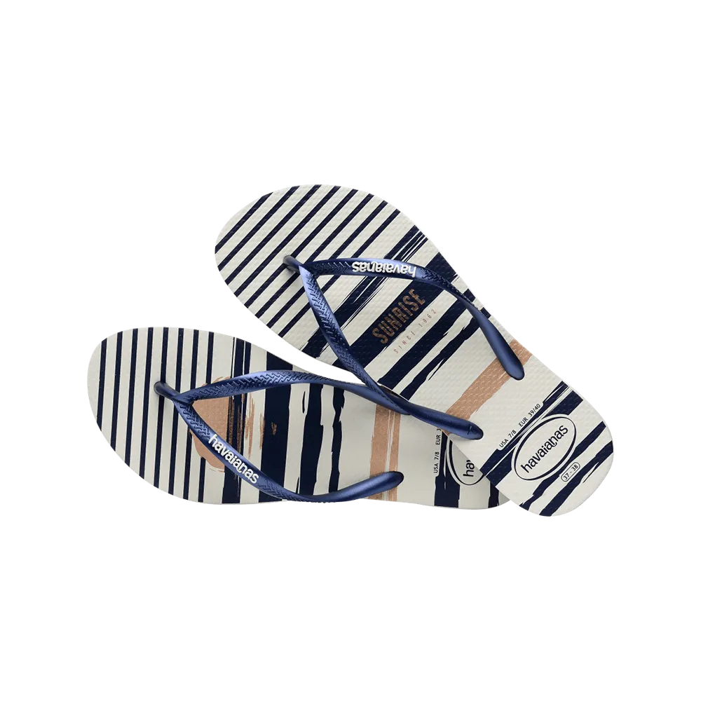 Slim Nautical Flip Flops