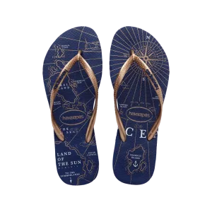 Slim Nautical Flip Flops