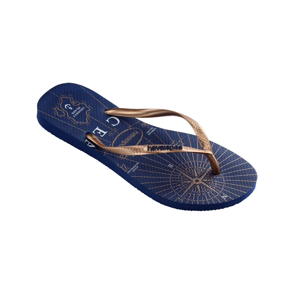 Slim Nautical Flip Flops