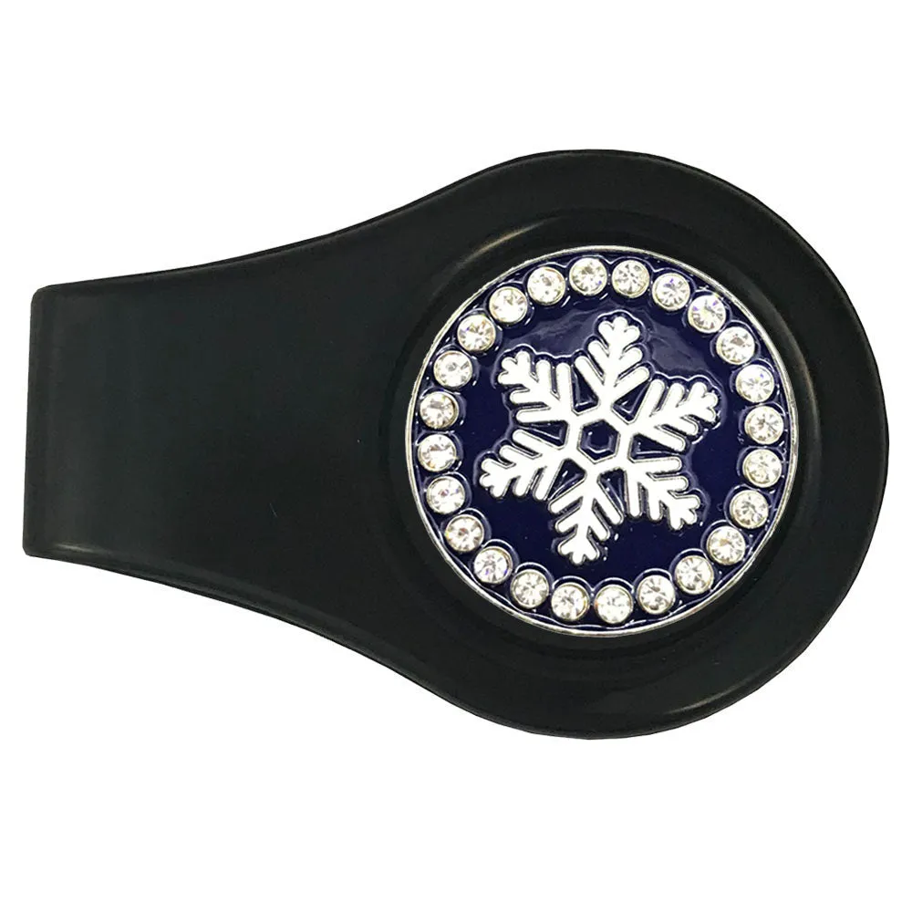 Snowflake Golf Ball Marker With Colored Clip