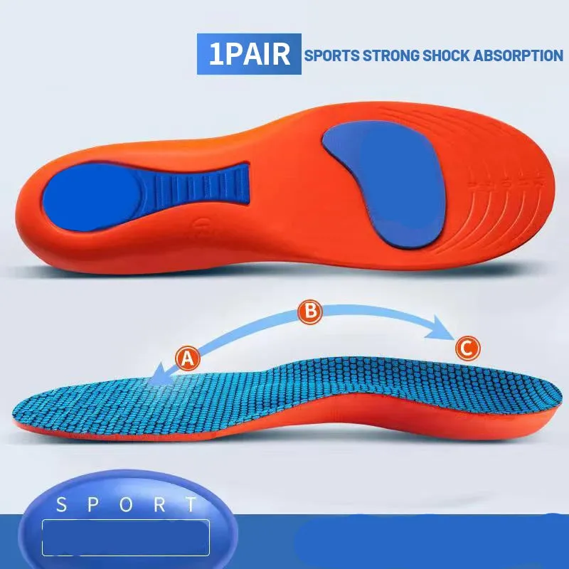 Sport Orthopedic Insoles – EVA Breathable Shock-Absorbing Shoe Inserts