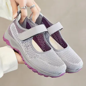 Spring Summer Comfortable Velcro Anti-slip Anti-Odor Mom Walking Shoes