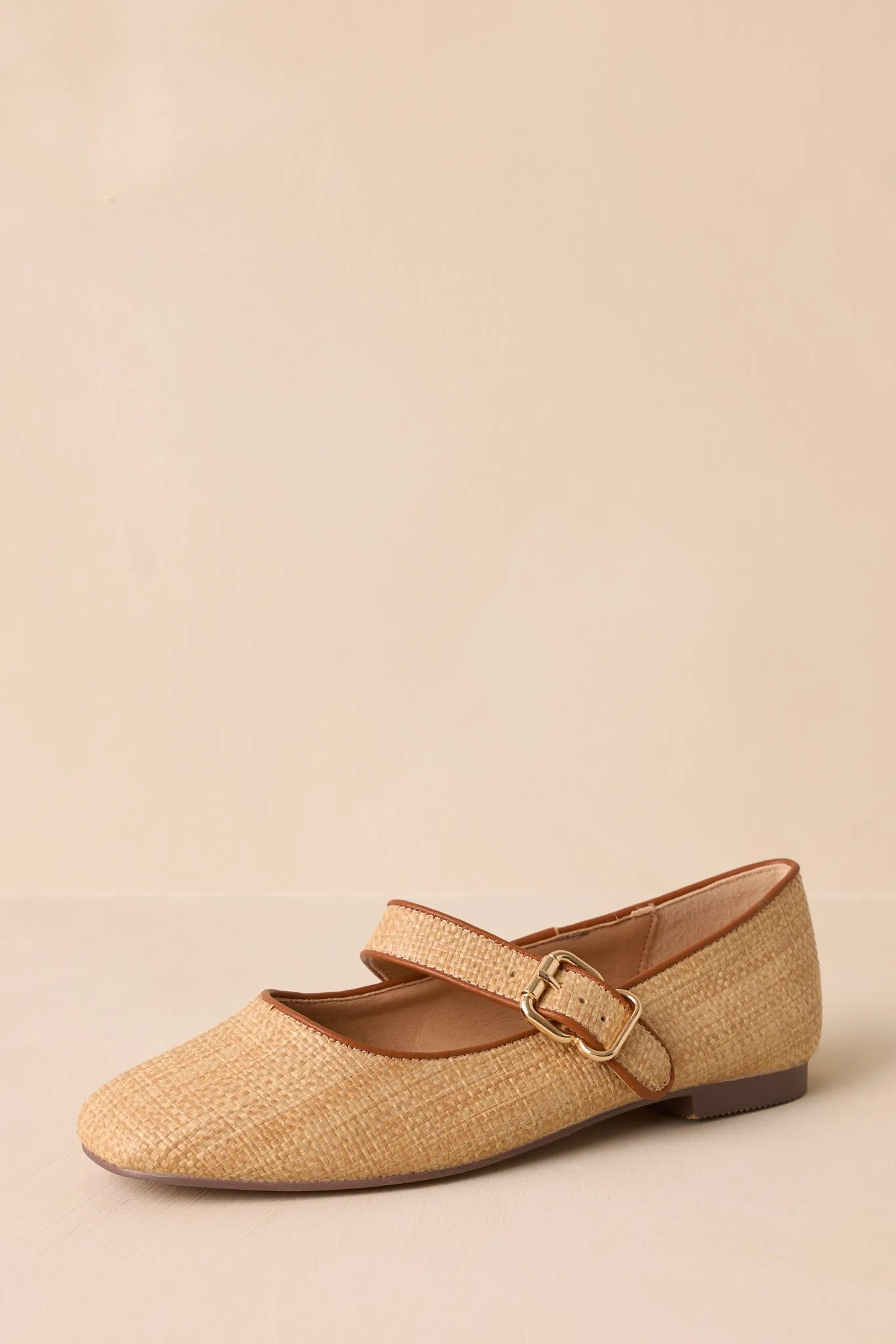 Sweet Thoughts Natural Mary Jane Flats