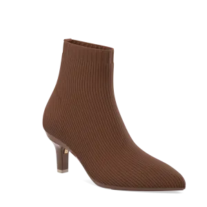 The Bootie Walnut Knit   Stiletto Heel Kit 3 Walnut