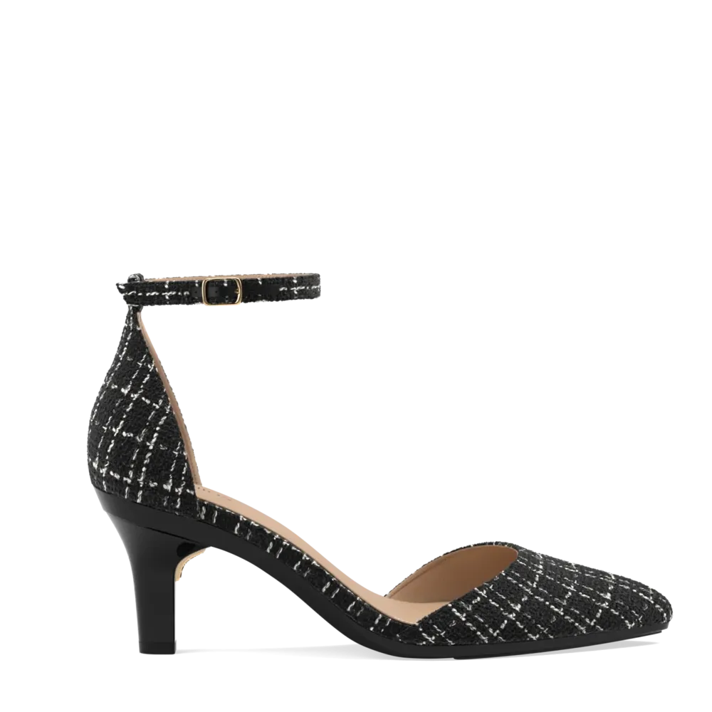 The D'Orsay - Coal Tweed 3 Stiletto