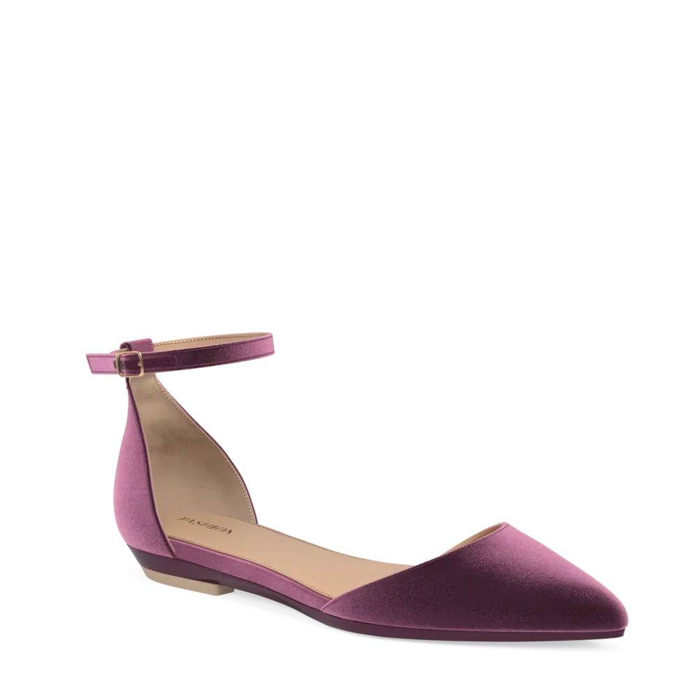 The D'Orsay - Sugar Plum Velvet 4 Stiletto