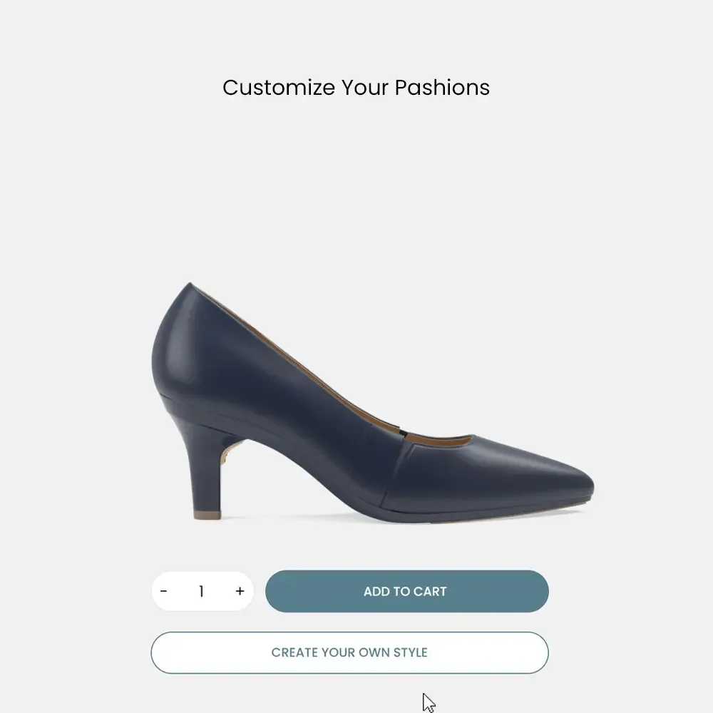 The Panel Pump - Navy Leather   Stiletto Heel Kit 3 Navy - FINAL SALE