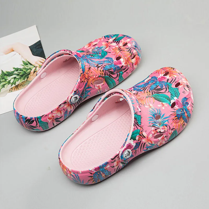 The Unisex Sizing Sakura Colorful Crocs Shoes Women and Men