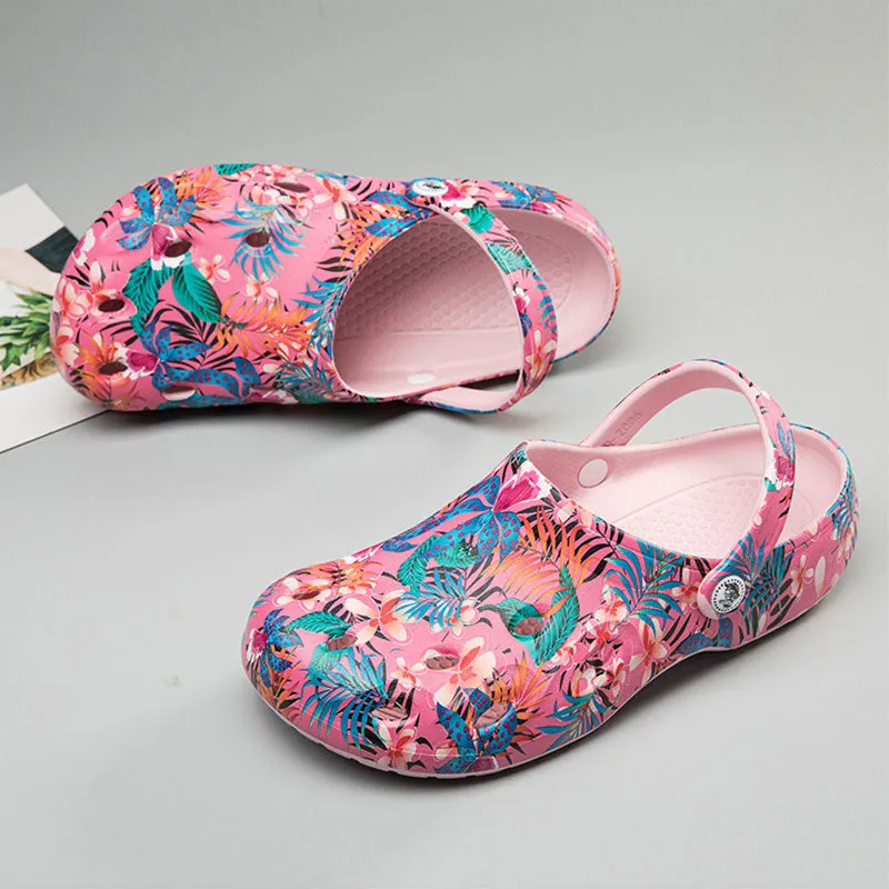 The Unisex Sizing Sakura Colorful Crocs Shoes Women and Men