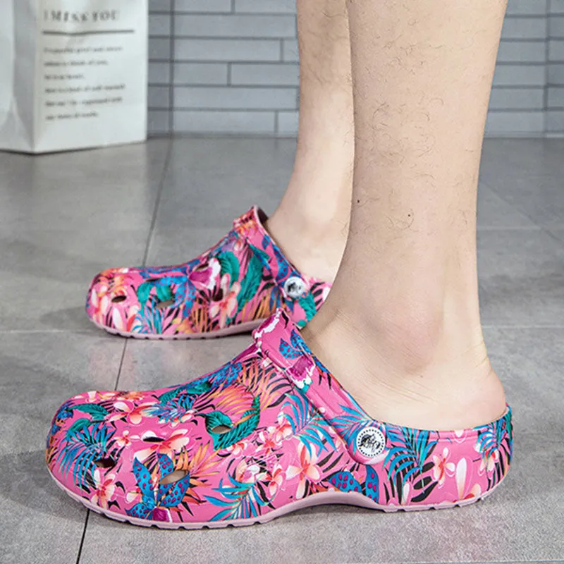 The Unisex Sizing Sakura Colorful Crocs Shoes Women and Men